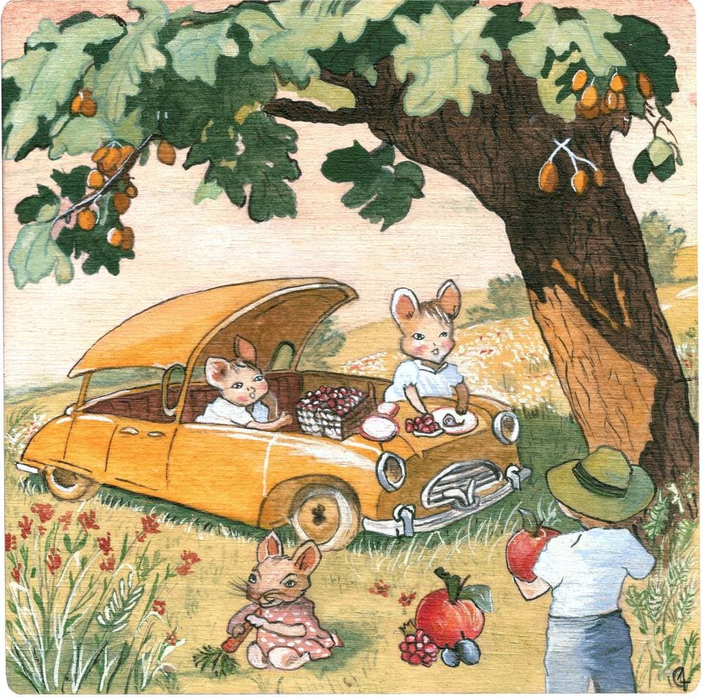 Under the tilia - Painting for children room